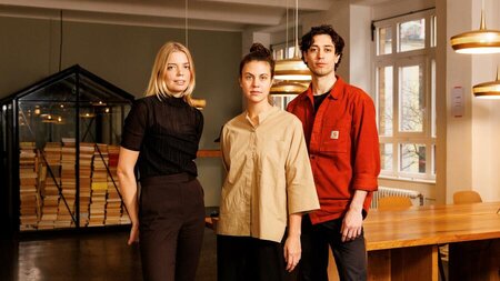 Charlotte Kufus, Lilian Breidenbach und Jacob Jones © Legal OS