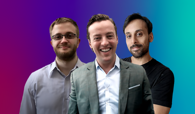 Daniel Flynn, Gründer und CEO, Ben Duffy, Co-Founder, und Fernando German Torales Chorne, Co-Founder und CTO ©Bearcover